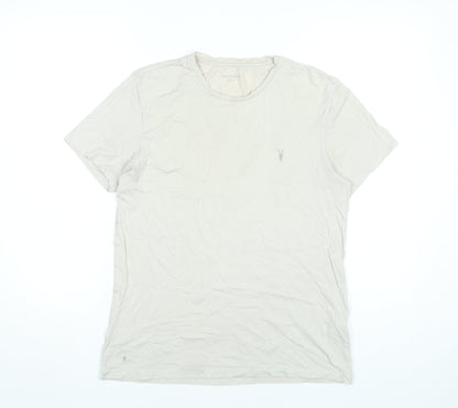 Mens UK Size M AllSaints Beige  T-Shirt