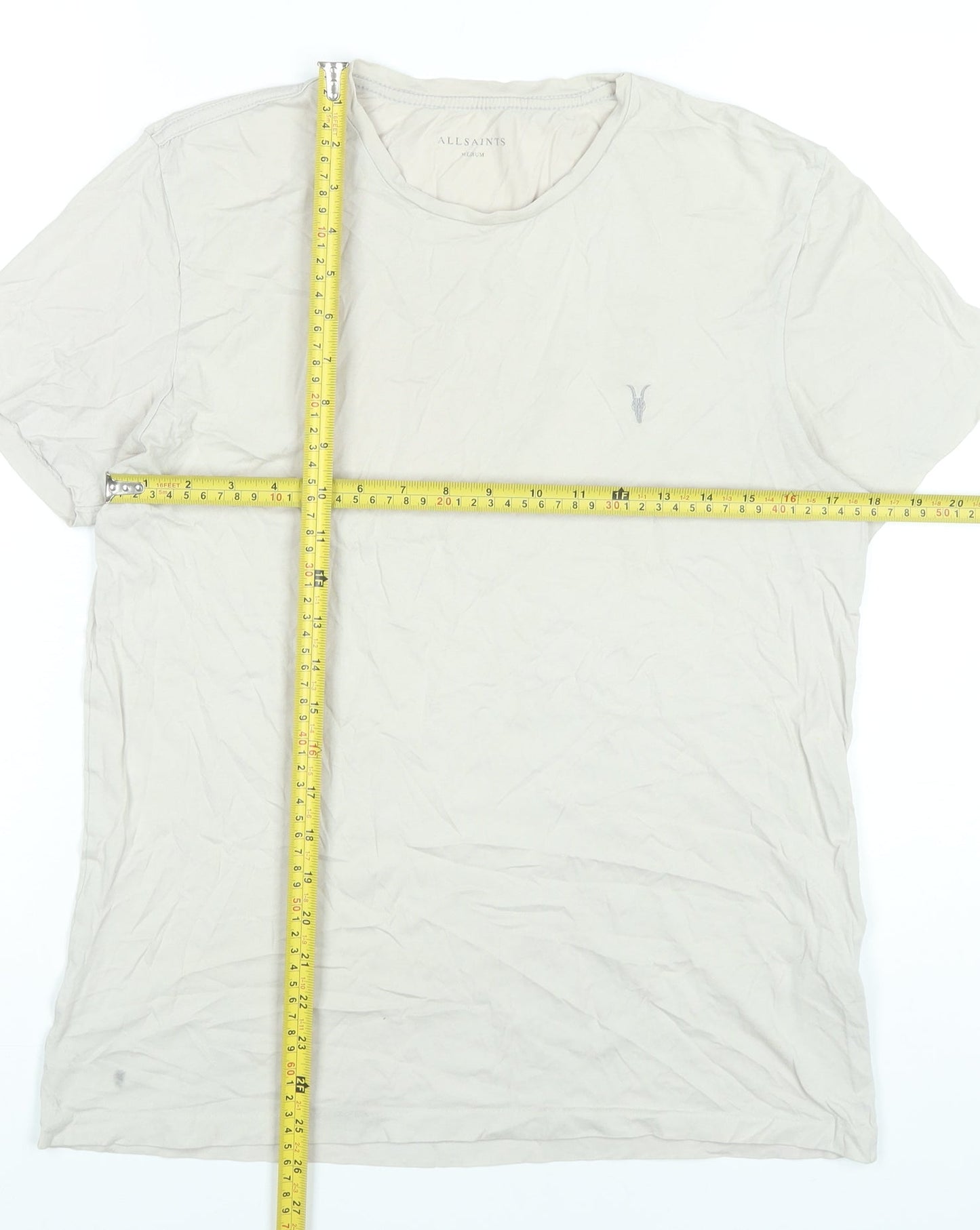 Mens UK Size M AllSaints Beige  T-Shirt