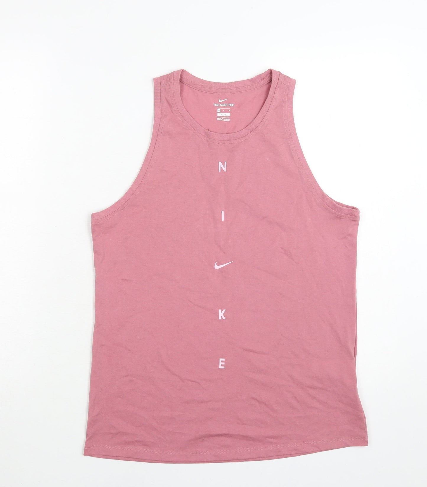 Nike Women’s Pink Dri-Fit Tank Top Medium Lightweight Activewear