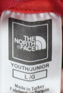 The North Face Boys Red Pullover Hoodie Size 13-14 Years Cotton Logo