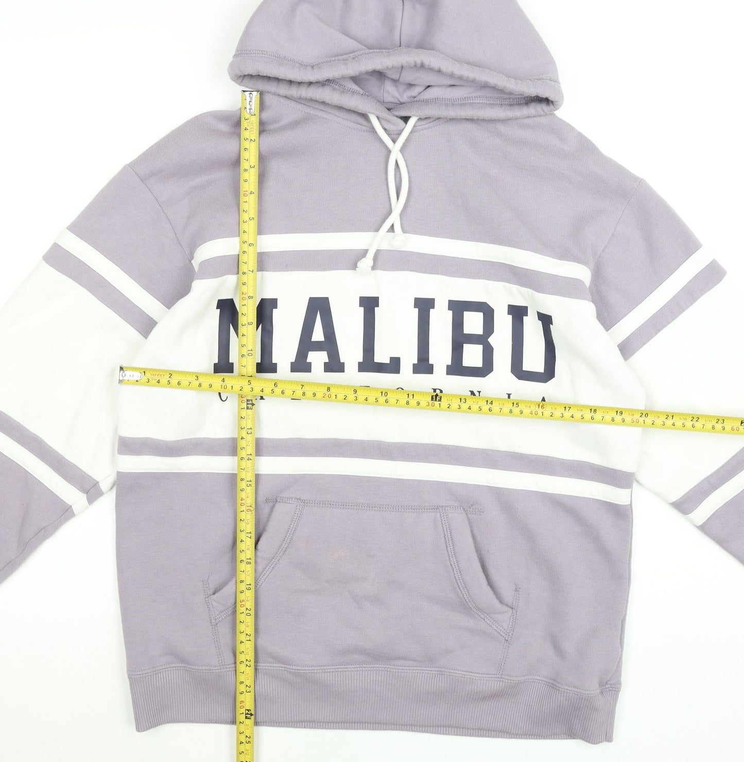 Hollister Men’s Purple Hoodie XS Pullover Malibu Graphic Print