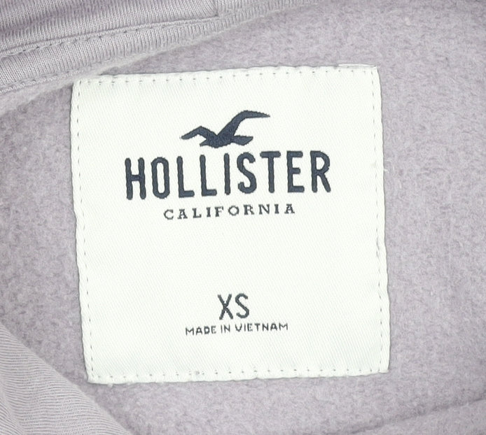 Hollister Men’s Purple Hoodie XS Pullover Malibu Graphic Print