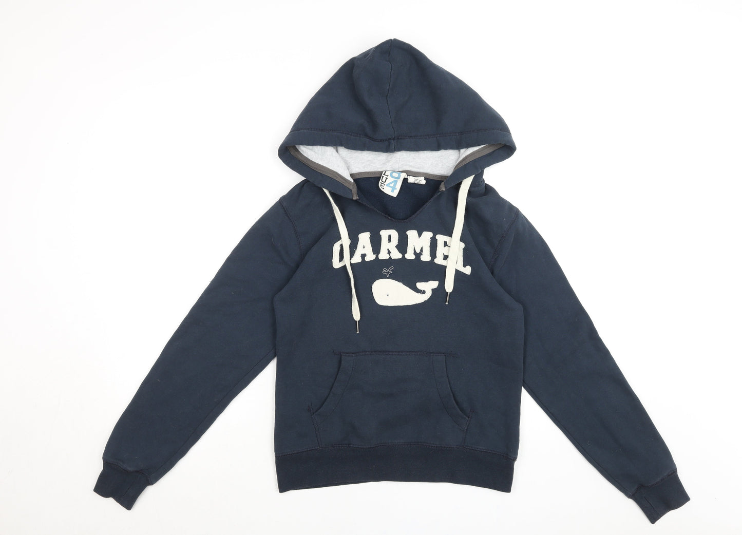 Blue 84 Women's Navy Pullover Hoodie Sweatshirt Size S Carmel Logo