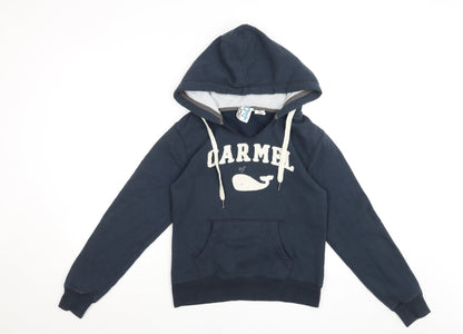 Blue 84 Women's Navy Pullover Hoodie Sweatshirt Size S Carmel Logo