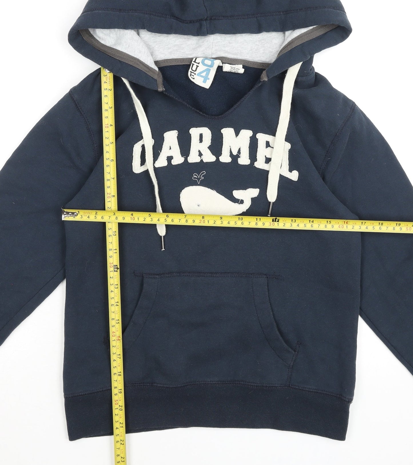 Blue 84 Women's Navy Pullover Hoodie Sweatshirt Size S Carmel Logo