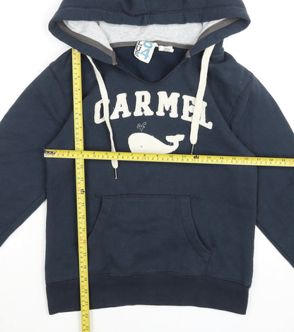Blue 84 Women's Navy Pullover Hoodie Sweatshirt Size S Carmel Logo
