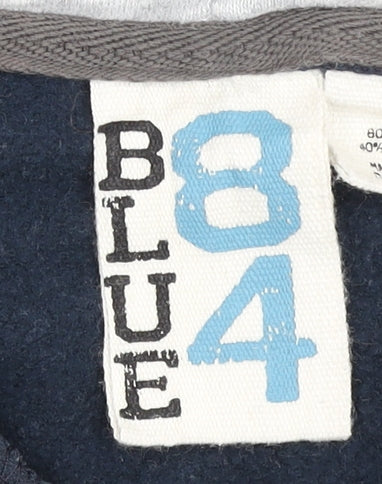 Blue 84 Women's Navy Pullover Hoodie Sweatshirt Size S Carmel Logo