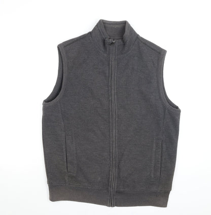 Marks and Spencer Men’s Grey Waistcoat Bodywarmer M 38-40" Cotton Blend