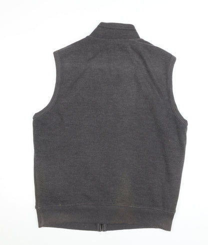 Marks and Spencer Men’s Grey Waistcoat Bodywarmer M 38-40" Cotton Blend