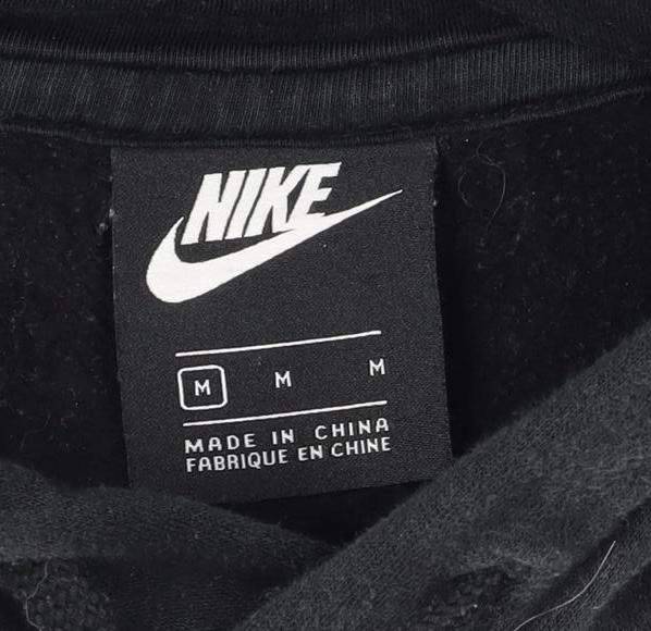 Mens UK Size M Nike Black Pullover Hoodie