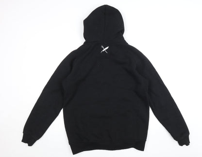 TOBEFRANK Men’s Black Full Zip Hoodie Size M Logo Graphic