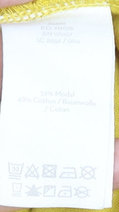 Boden Women’s Yellow Striped Sleeve T-Shirt Size S Casual