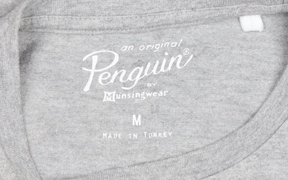 Original Penguin Men's Grey Medium Logo Graphic T-Shirt Cotton Blend