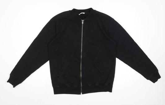 Marks and Spencer Women’s Black Jacket S Basic Zip Casual