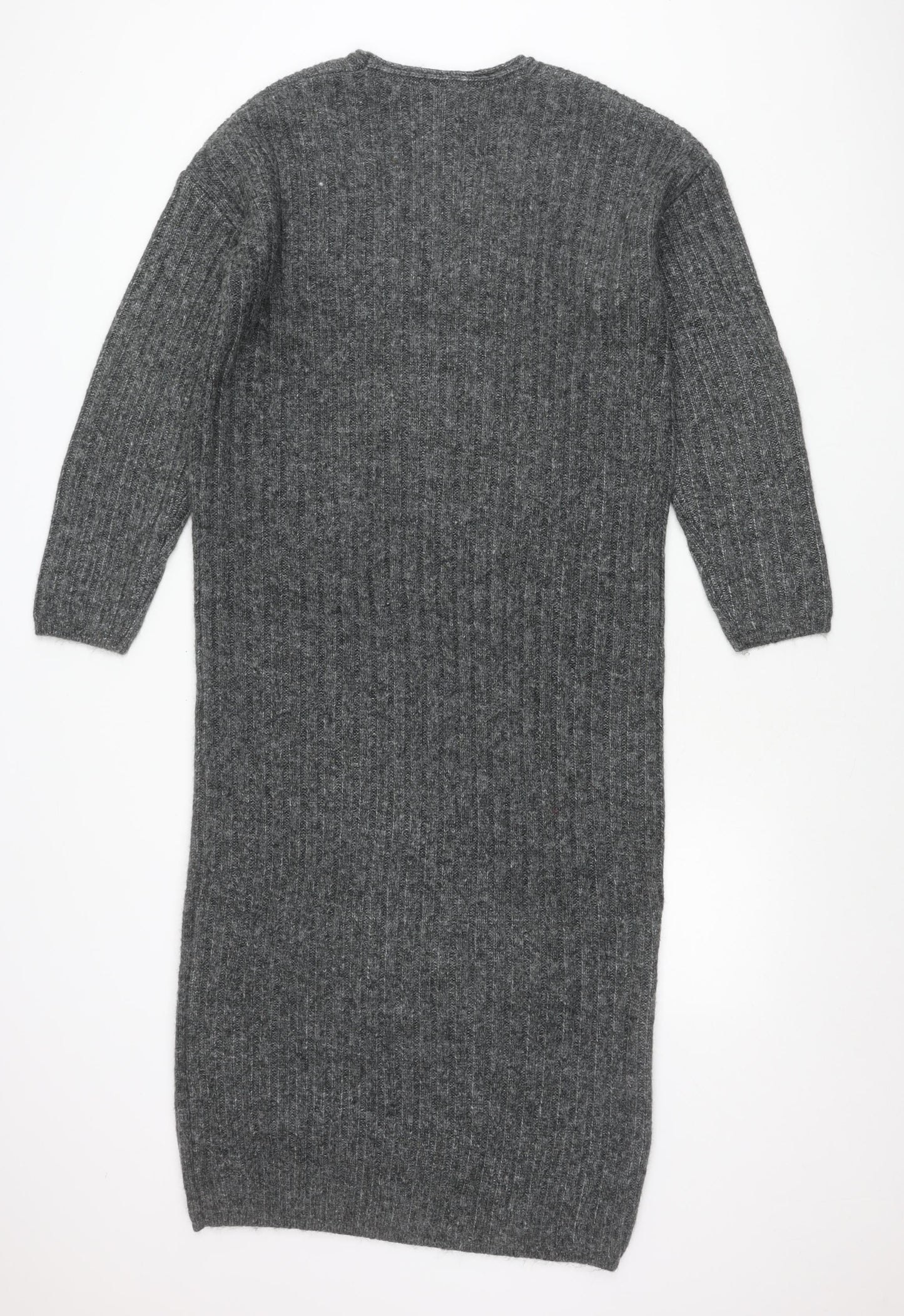 ASOS Design Women’s Grey V-Neck Pullover Jumper Size S UK 8-10