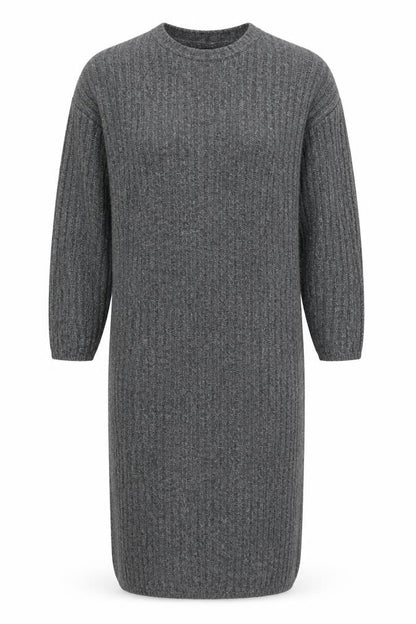 Front view of ASOS Design Women’s Grey V-Neck jumper, size S, UK 8-10