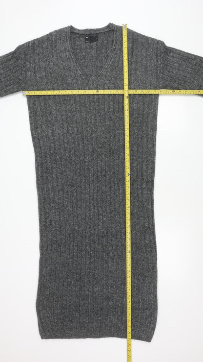 ASOS Design Women’s Grey V-Neck Pullover Jumper Size S UK 8-10