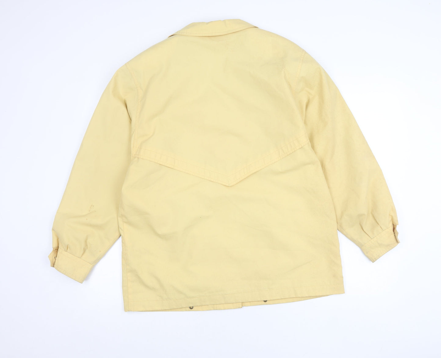 Dannimac Womens Beige Rain Jacket Coat M Mid Length Button Up