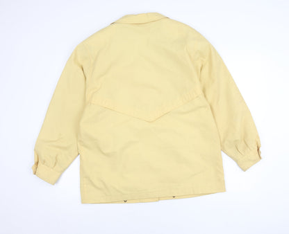 Dannimac Womens Beige Rain Jacket Coat M Mid Length Button Up