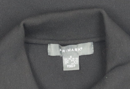 Primark Women’s Black Short Sleeve Collared Button-Up Shirt Size S
