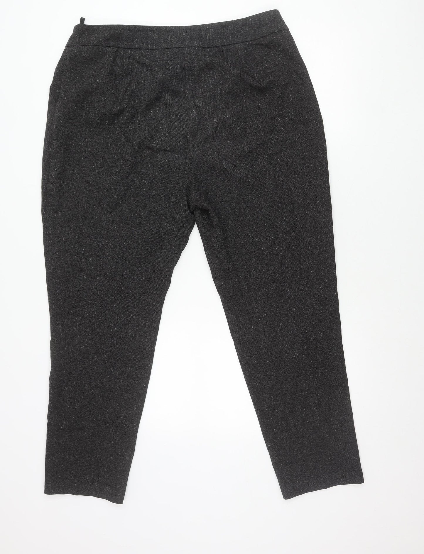 Marks and Spencer Men's Black Pleated Trousers M Regular Fit