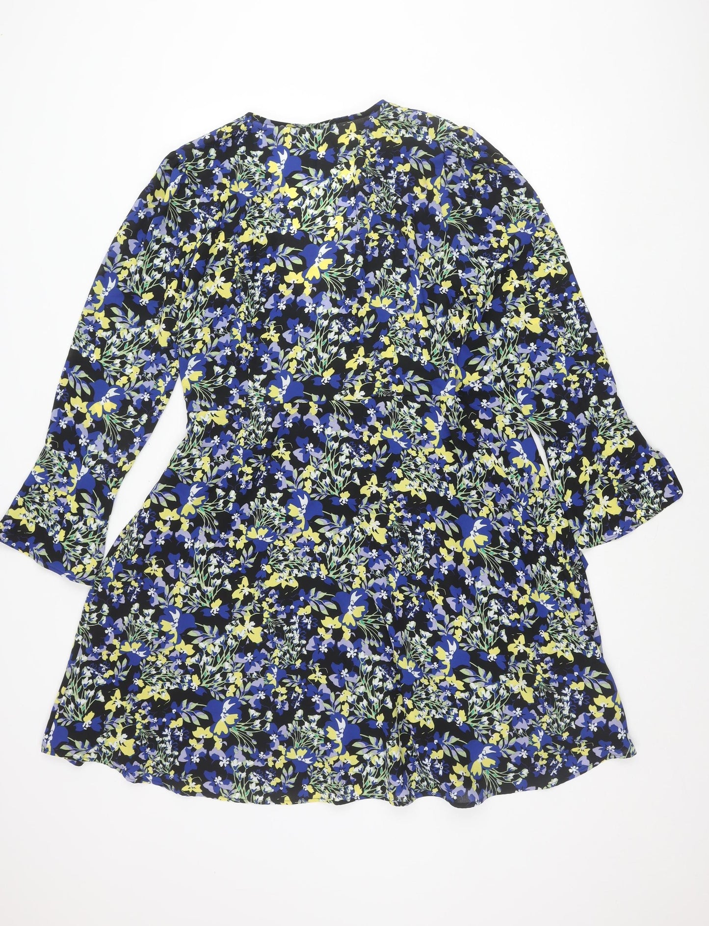 Marks and Spencer Women’s Multicoloured Floral Wrap Dress Size 14
