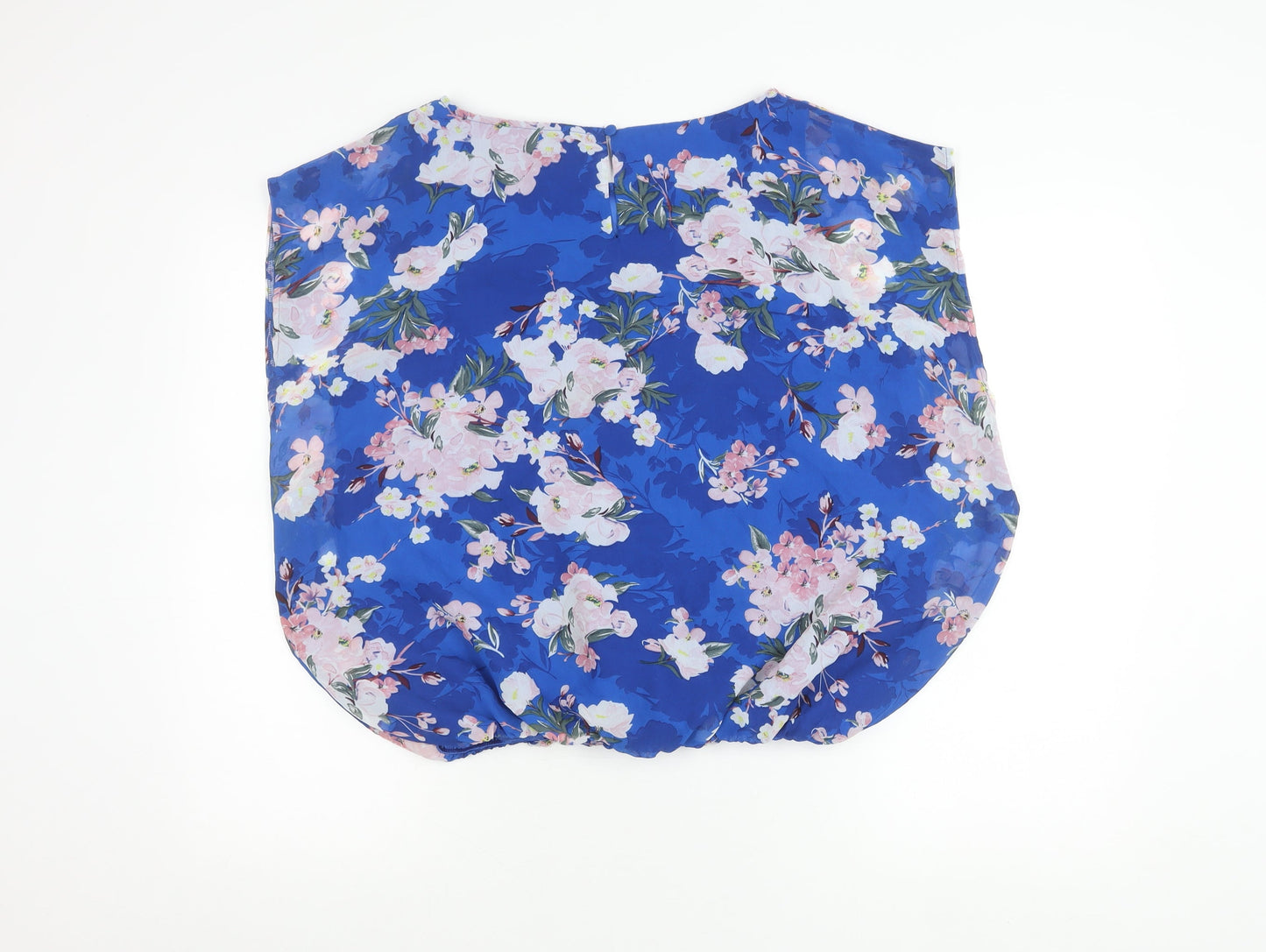 Apricot Womens Blue Floral Sleeveless Tunic Blouse UK 12