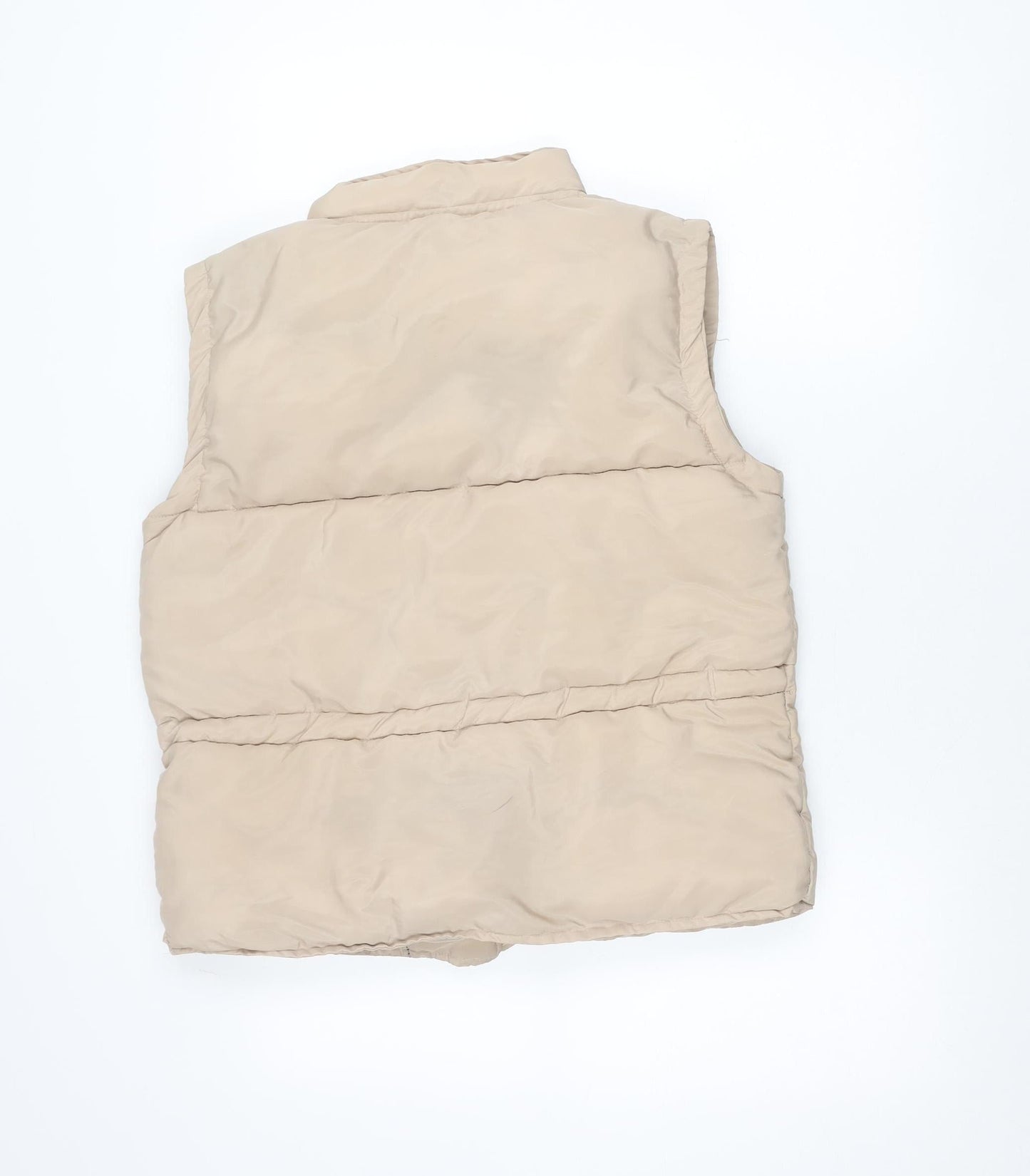 PrettyLittleThing Women’s Beige Puffer Waistcoat Size 8