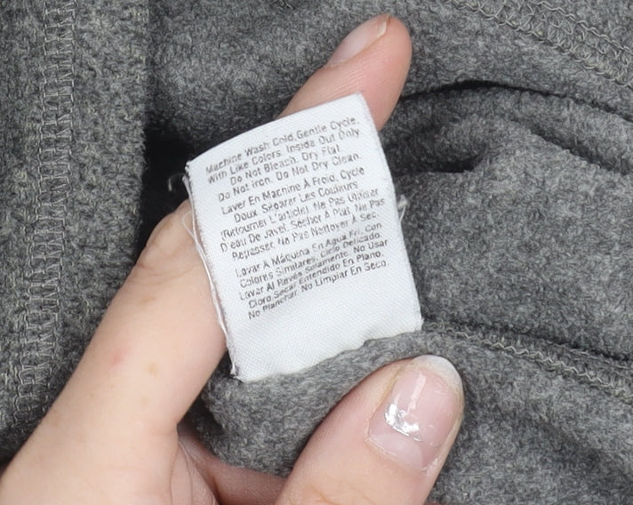 DKNY Women’s Grey Zip Pullover Sweatshirt Size S Regular Fit