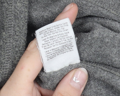 DKNY Women’s Grey Zip Pullover Sweatshirt Size S Regular Fit