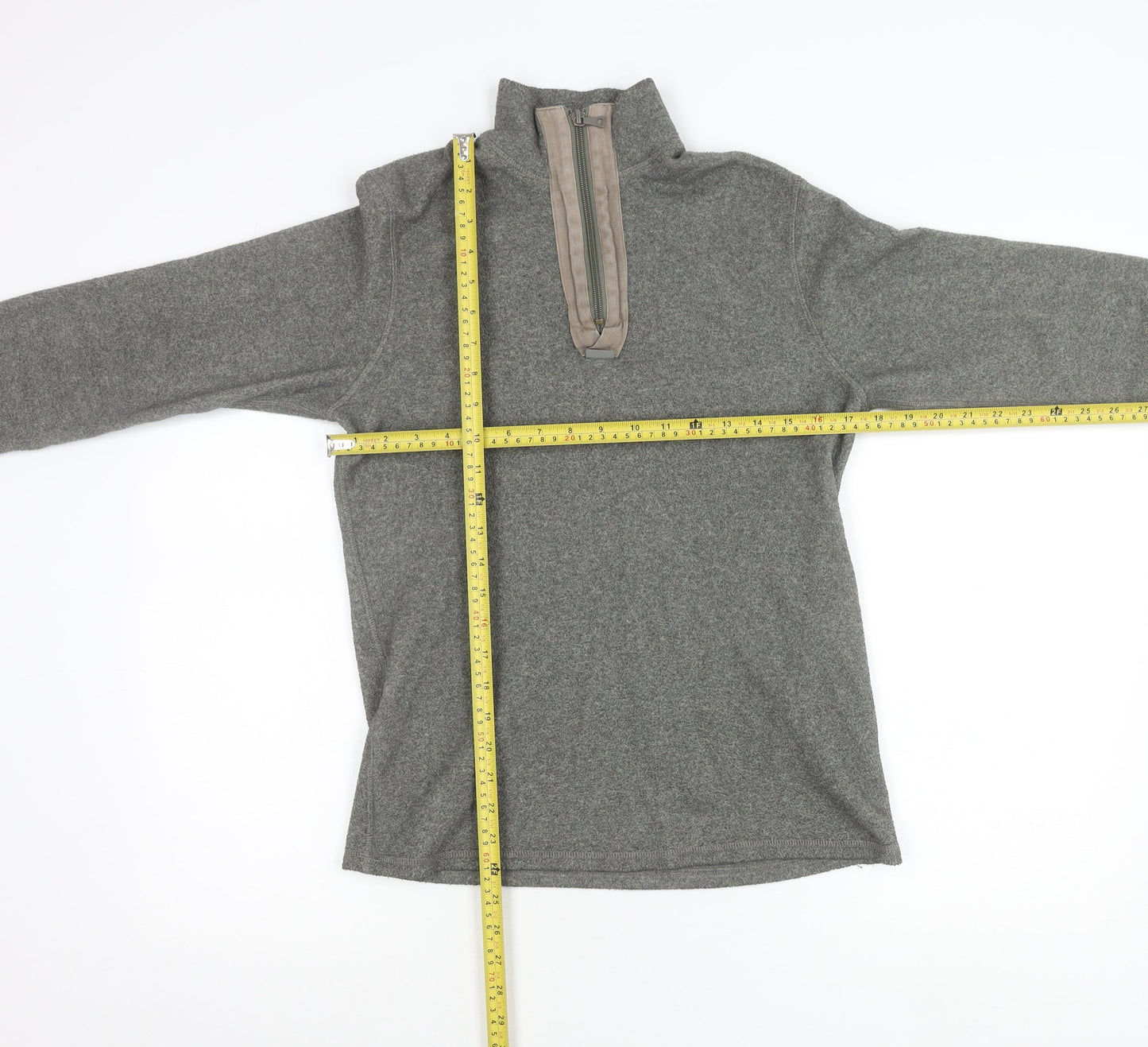 DKNY Women’s Grey Zip Pullover Sweatshirt Size S Regular Fit