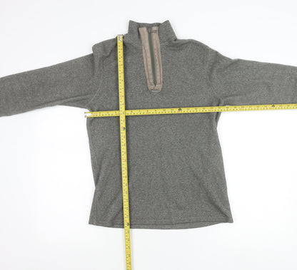 DKNY Women’s Grey Zip Pullover Sweatshirt Size S Regular Fit