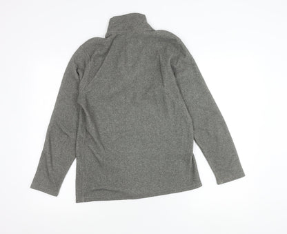 DKNY Women’s Grey Zip Pullover Sweatshirt Size S Regular Fit