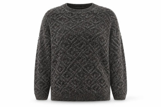 Tu Women Grey Size 18 Crew Neck Chunky Knit Pullover Jumper