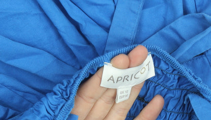 Apricot Women’s Blue Halter Cotton Knee Length Dress Size 12