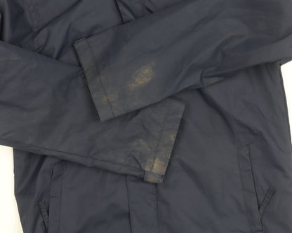 Mountain Warehouse Boys Blue 5-6Y Hooded Waterproof Rain Coat Jacket