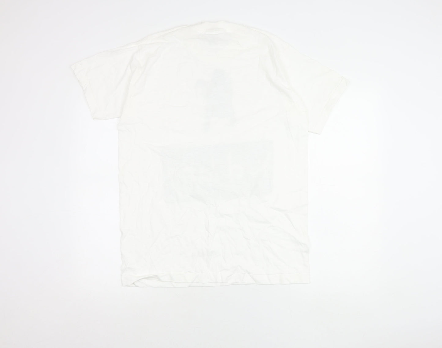 Mens UK Size M Fruit of the Loom White  T-Shirt