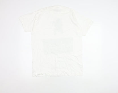 Mens UK Size M Fruit of the Loom White  T-Shirt