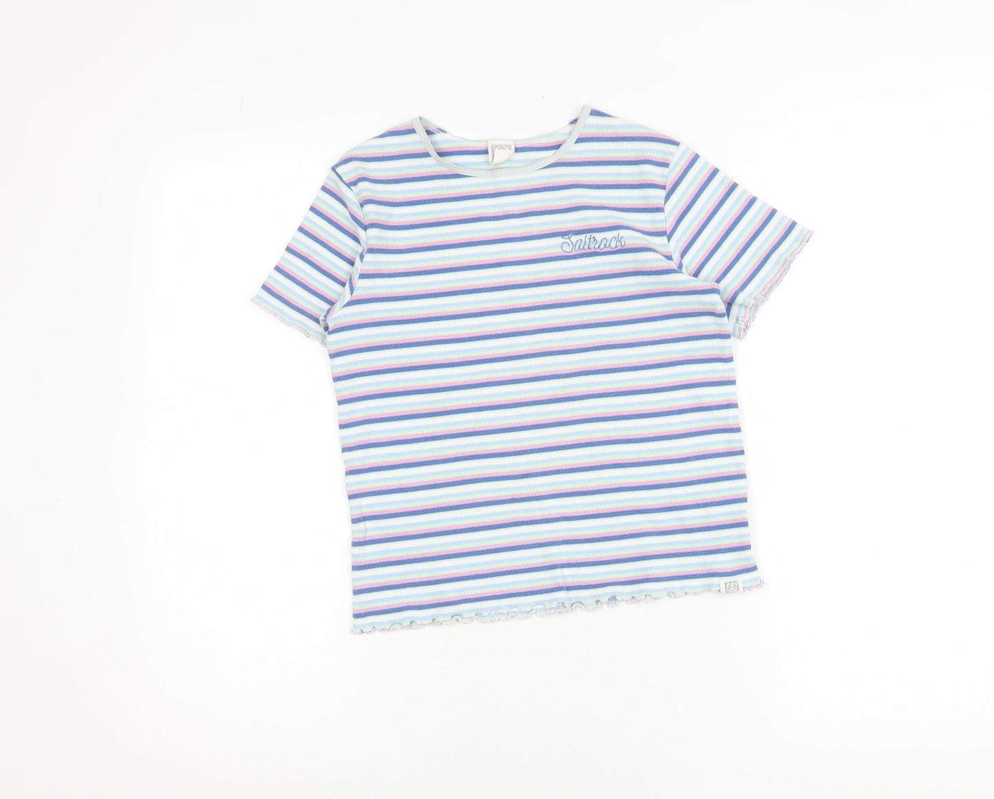 Saltrock Women’s Multicoloured Striped Cotton T-Shirt S