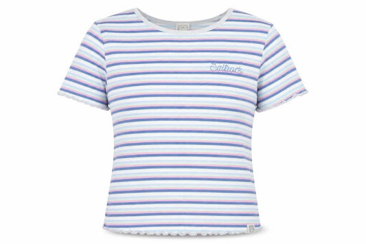 Saltrock Women’s Multicoloured Striped Cotton T-Shirt S