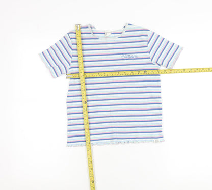Saltrock Women’s Multicoloured Striped Cotton T-Shirt S