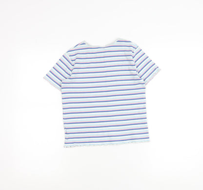 Saltrock Women’s Multicoloured Striped Cotton T-Shirt S
