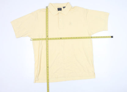 IZOD Men's Beige XL Short Sleeve Cotton Polo Shirt Classic Fit
