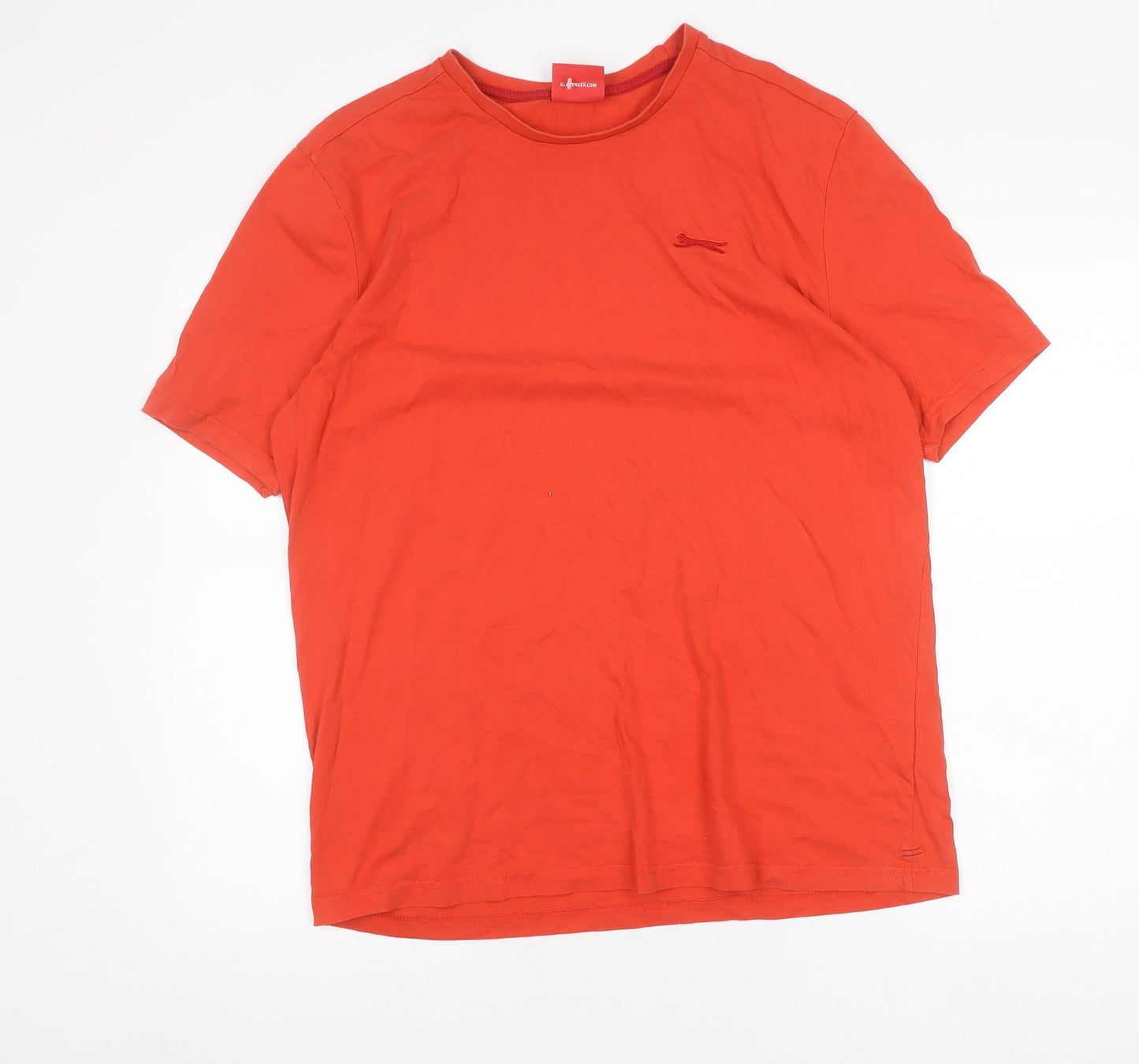 Slazenger Men's Red L Short Sleeve Cotton Crew Neck T-Shirt