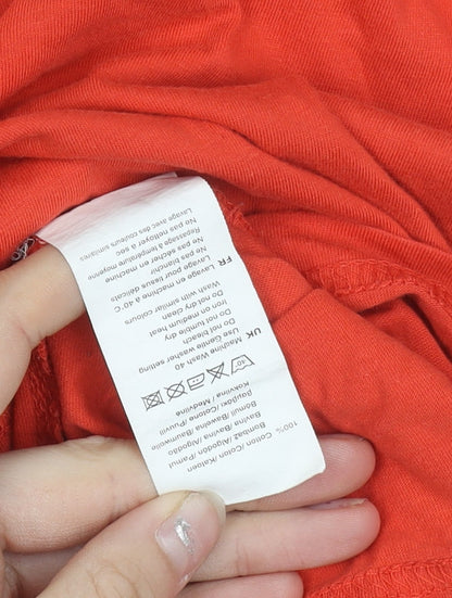 Slazenger Men's Red L Short Sleeve Cotton Crew Neck T-Shirt