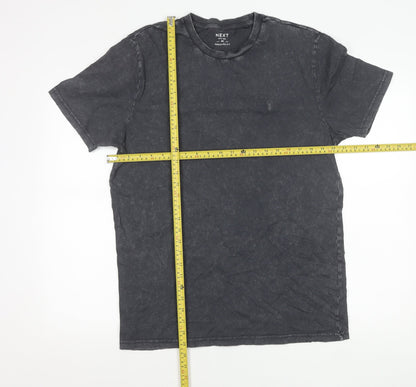Next Unisex Adults Black Cotton Regular Fit T-Shirt M