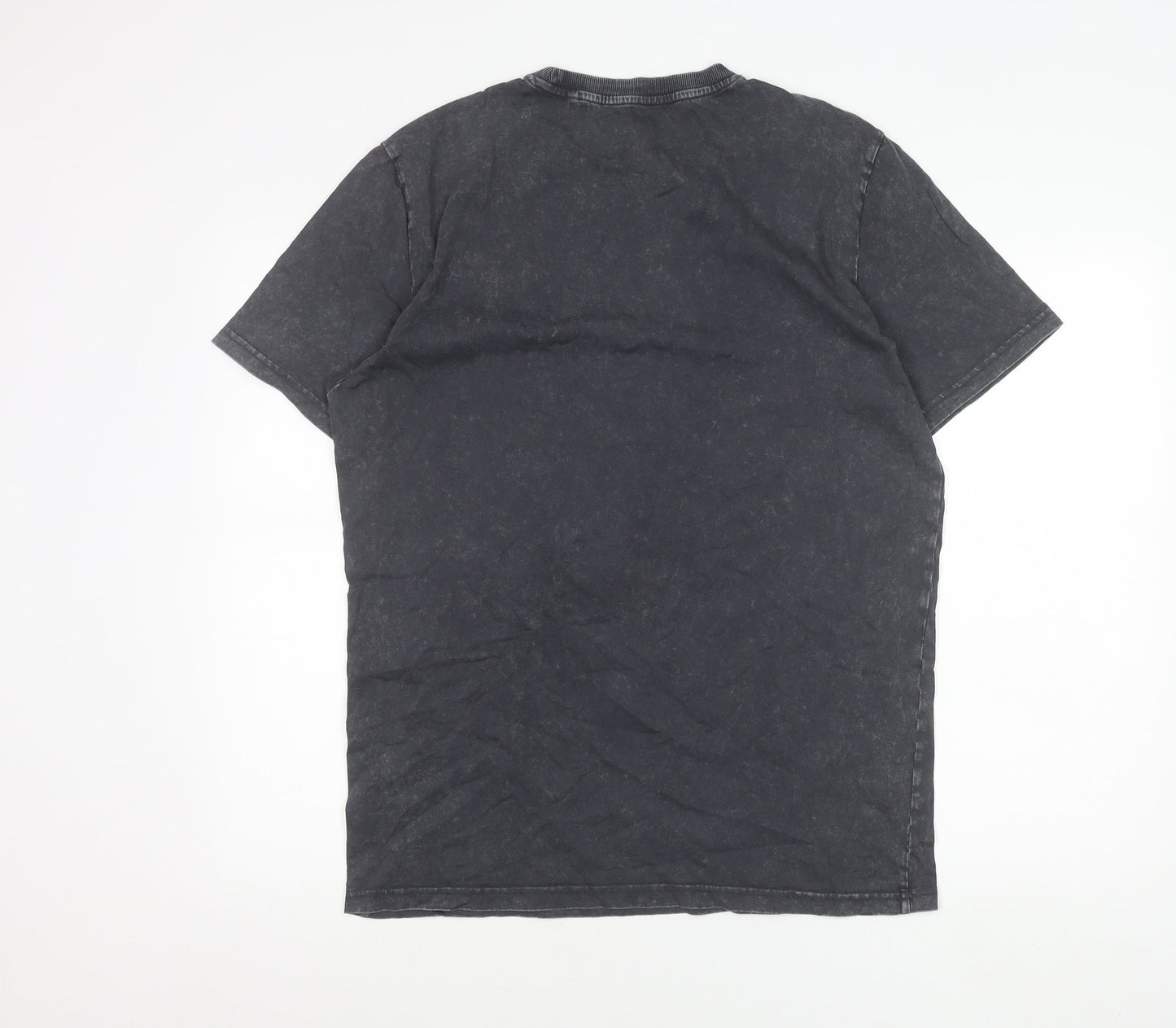 Next Unisex Adults Black Cotton Regular Fit T-Shirt M