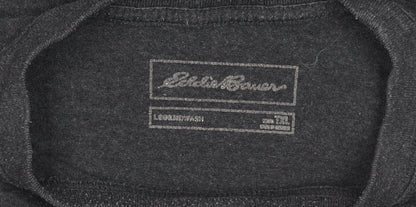 Mens UK Size XL Eddie Bauer Black  T-Shirt