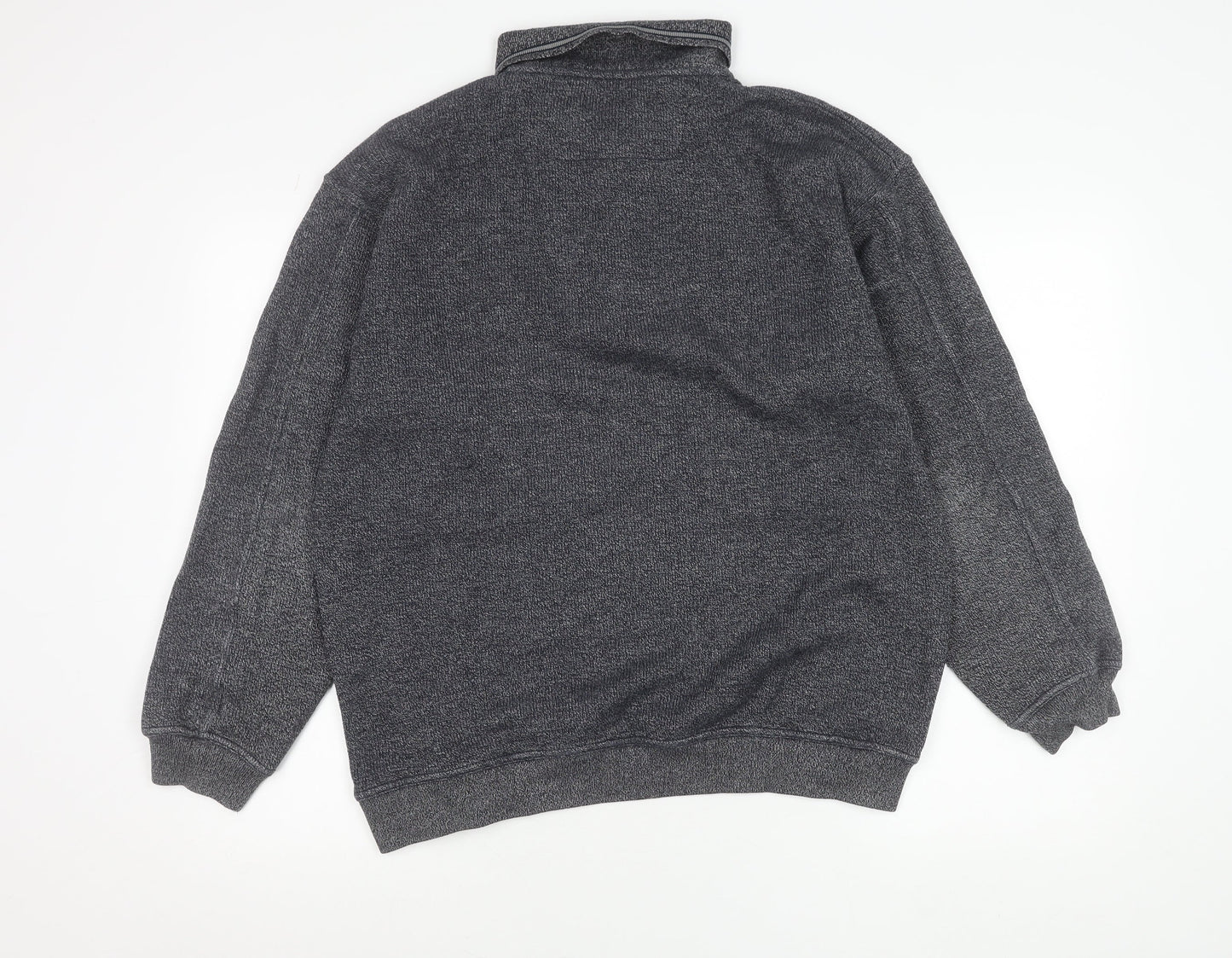 Greystone Men’s Grey 2XL Long Sleeve Polo Shirt Cotton Blend