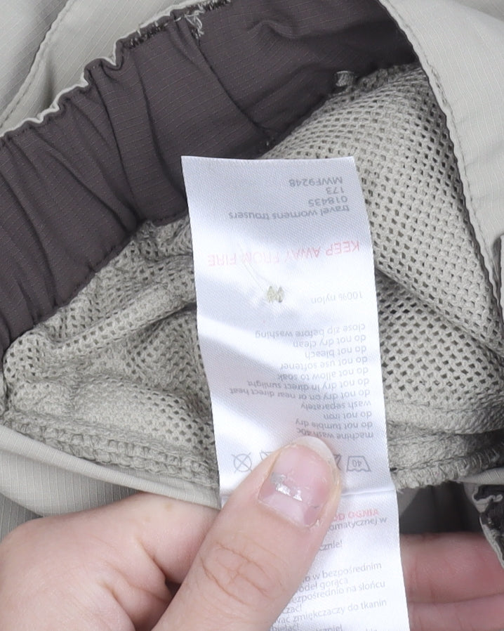 Mountain Warehouse Women’s Beige Cargo Trousers Size 8 Outdoor Hiking